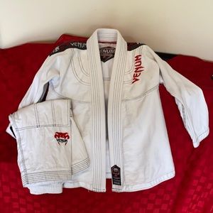 Venum Challenger Kids BJJ Gi- Size C1 Red/White